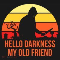 Scary Hello Darkness My Old Friend Full Zip Hoodie thumb 2