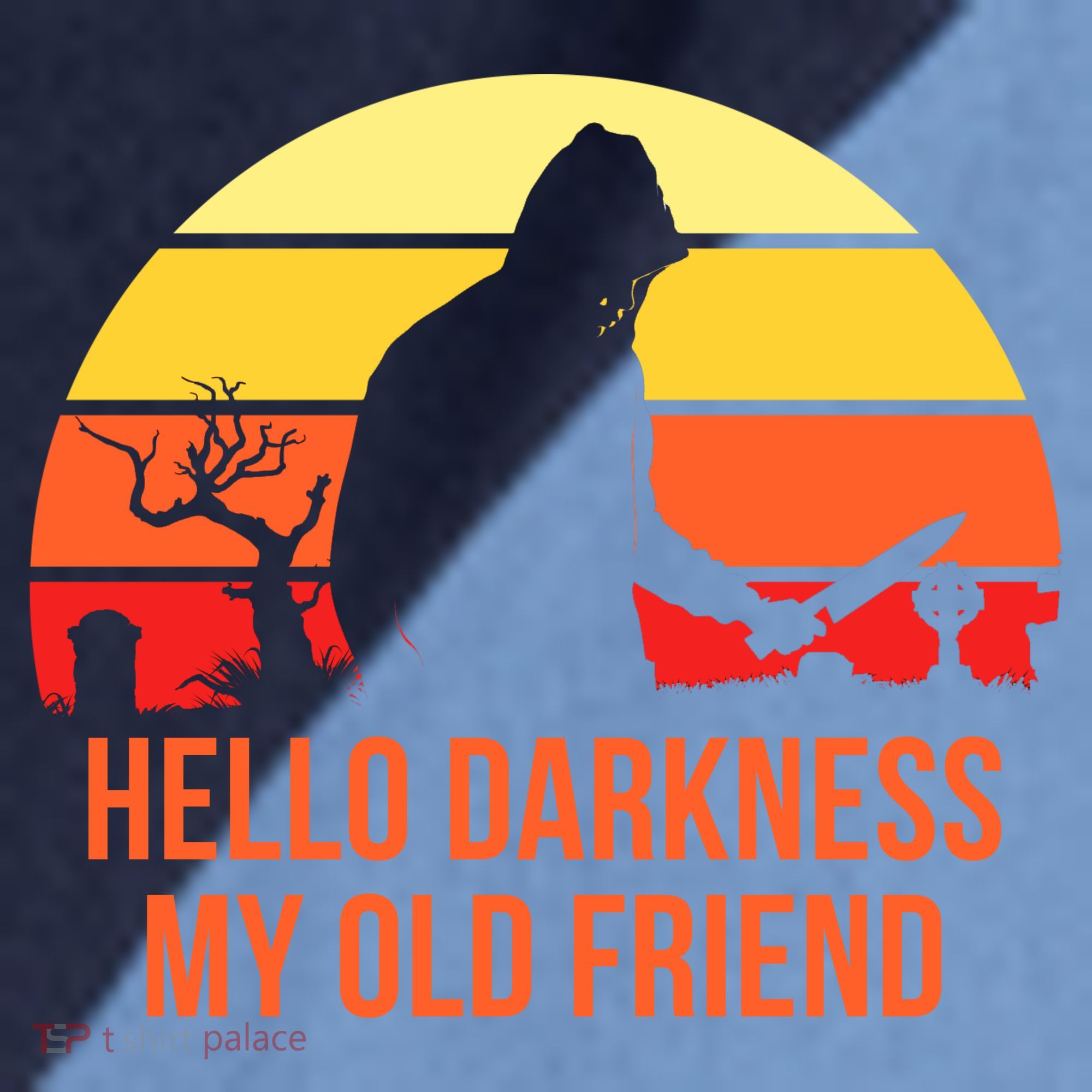 Scary Hello Darkness My Old Friend Raglan Baseball Sleeve Shirt