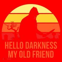 Scary Hello Darkness My Old Friend Santa Hat thumb 1