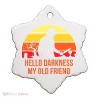 Scary Hello Darkness My Old Friend Ceramic Ornament thumb 0