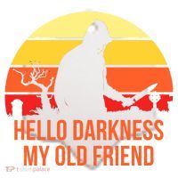 Scary Hello Darkness My Old Friend Ceramic Ornament thumb 2