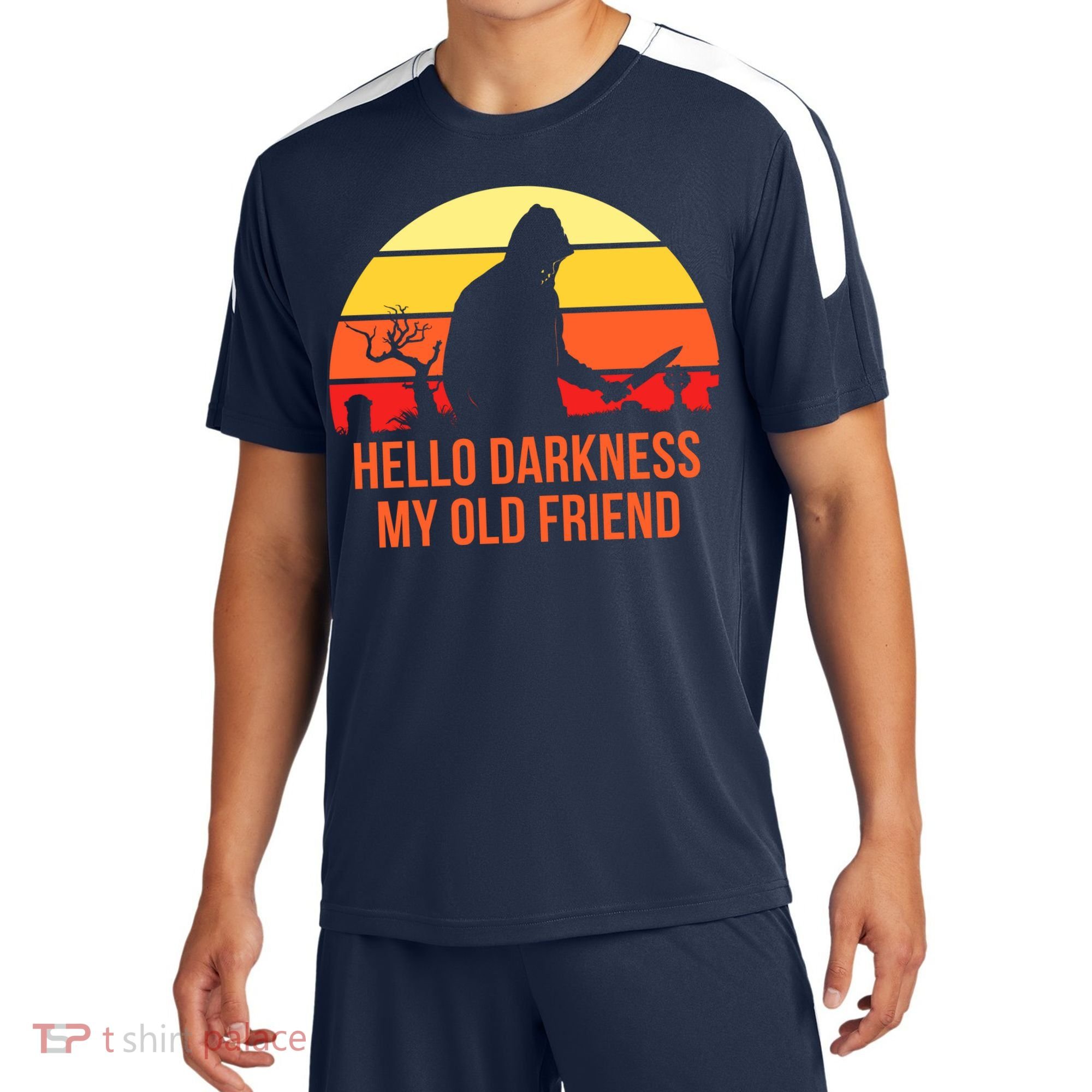 Scary Hello Darkness My Old Friend Sport-Tek Competitor United Soccer Jersey