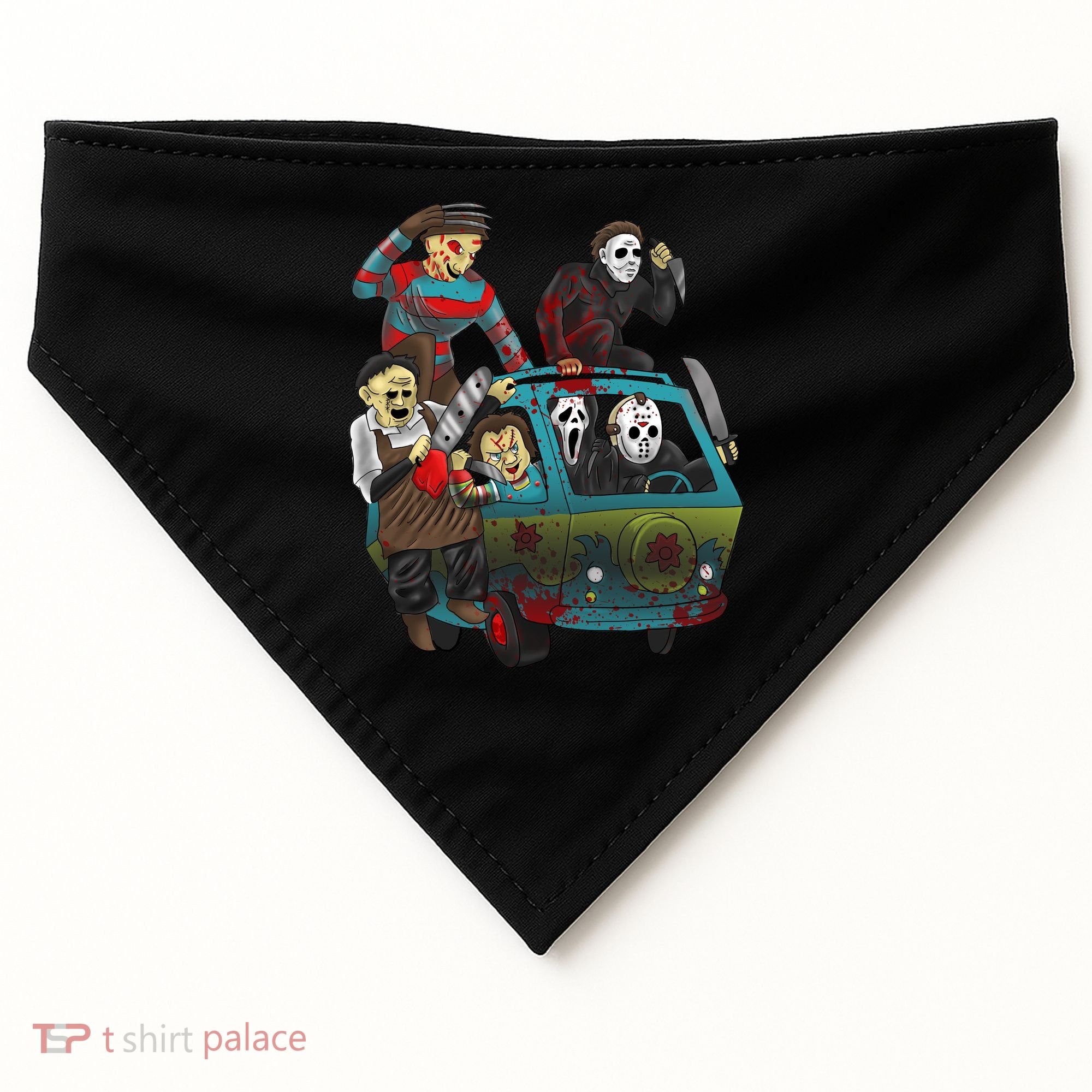 Scary Holocaust Machine Van Movie Characters USA-Made Doggie Bandana