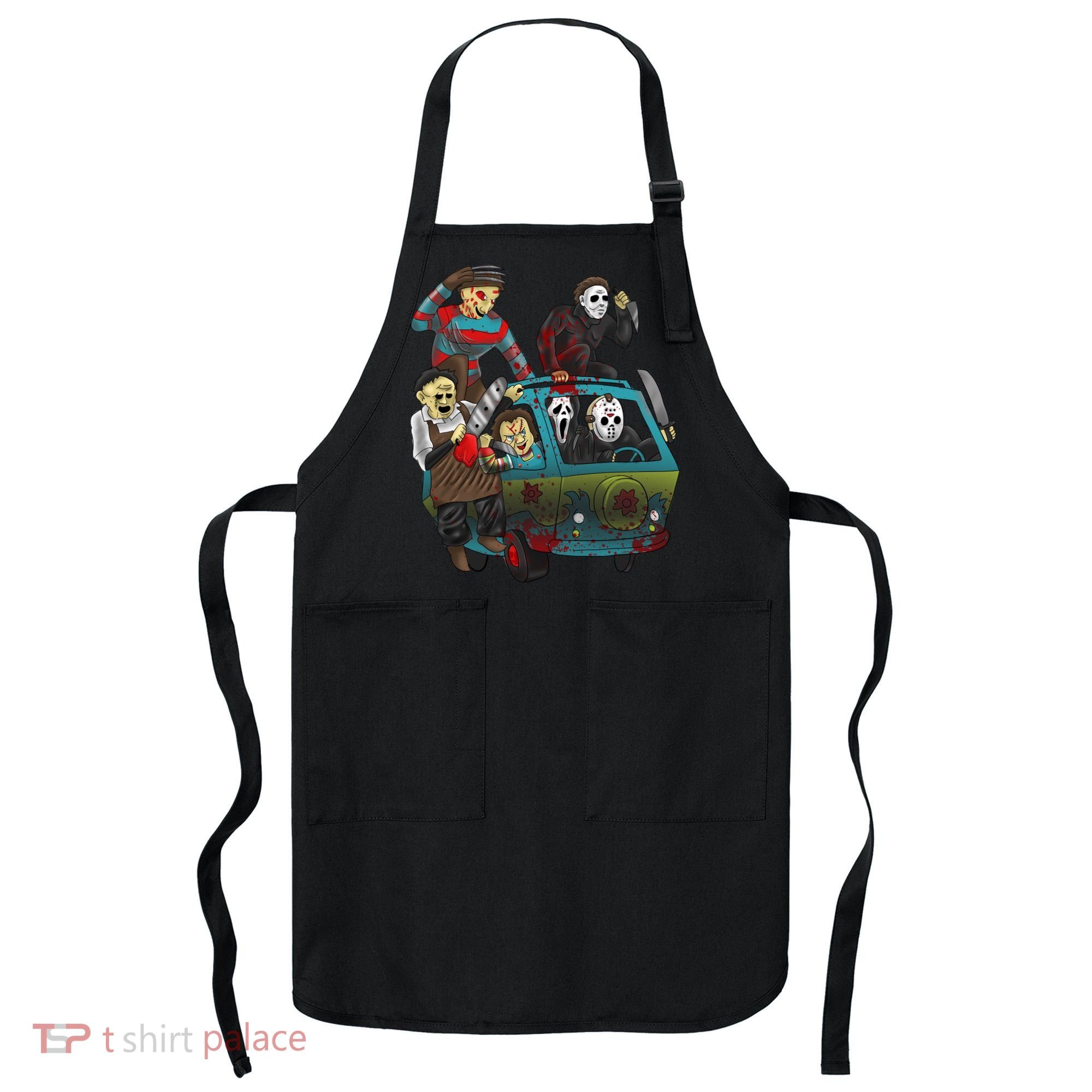 Scary Holocaust Machine Van Movie Characters Apron