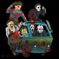 Scary Holocaust Machine Van Movie Characters T-Shirt thumb 7