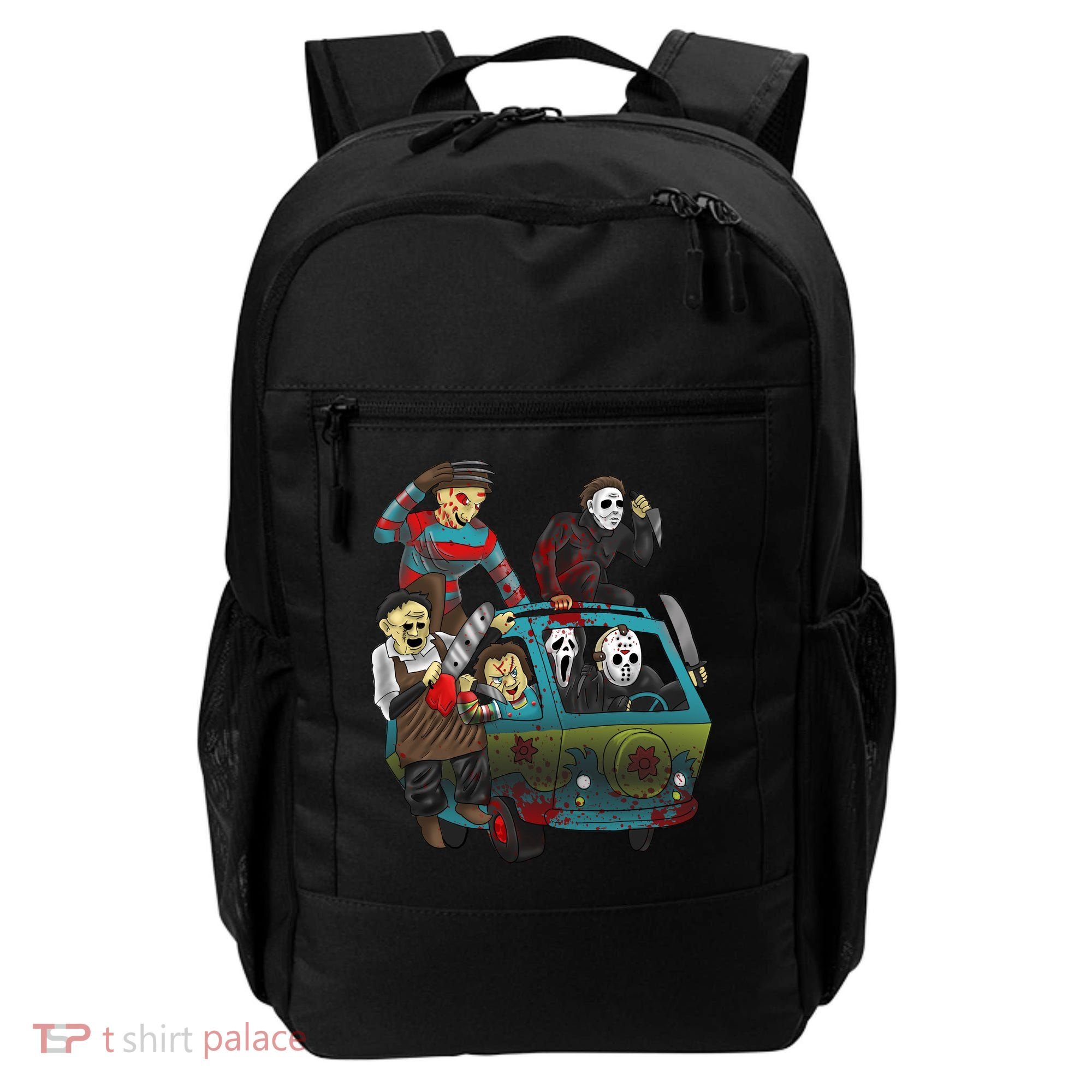 Scary Holocaust Machine Van Movie Characters Backpack