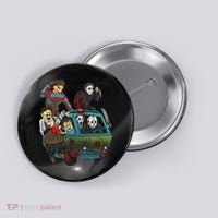 Scary Holocaust Machine Van Movie Characters Button thumb 0