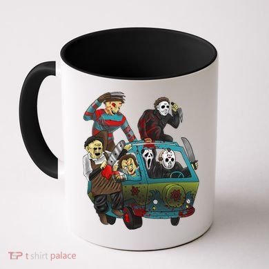 Scary Holocaust Machine Van Movie Characters Coffee Mug
