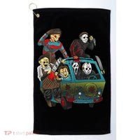 Scary Holocaust Machine Van Movie Characters Golf Towel thumb 0