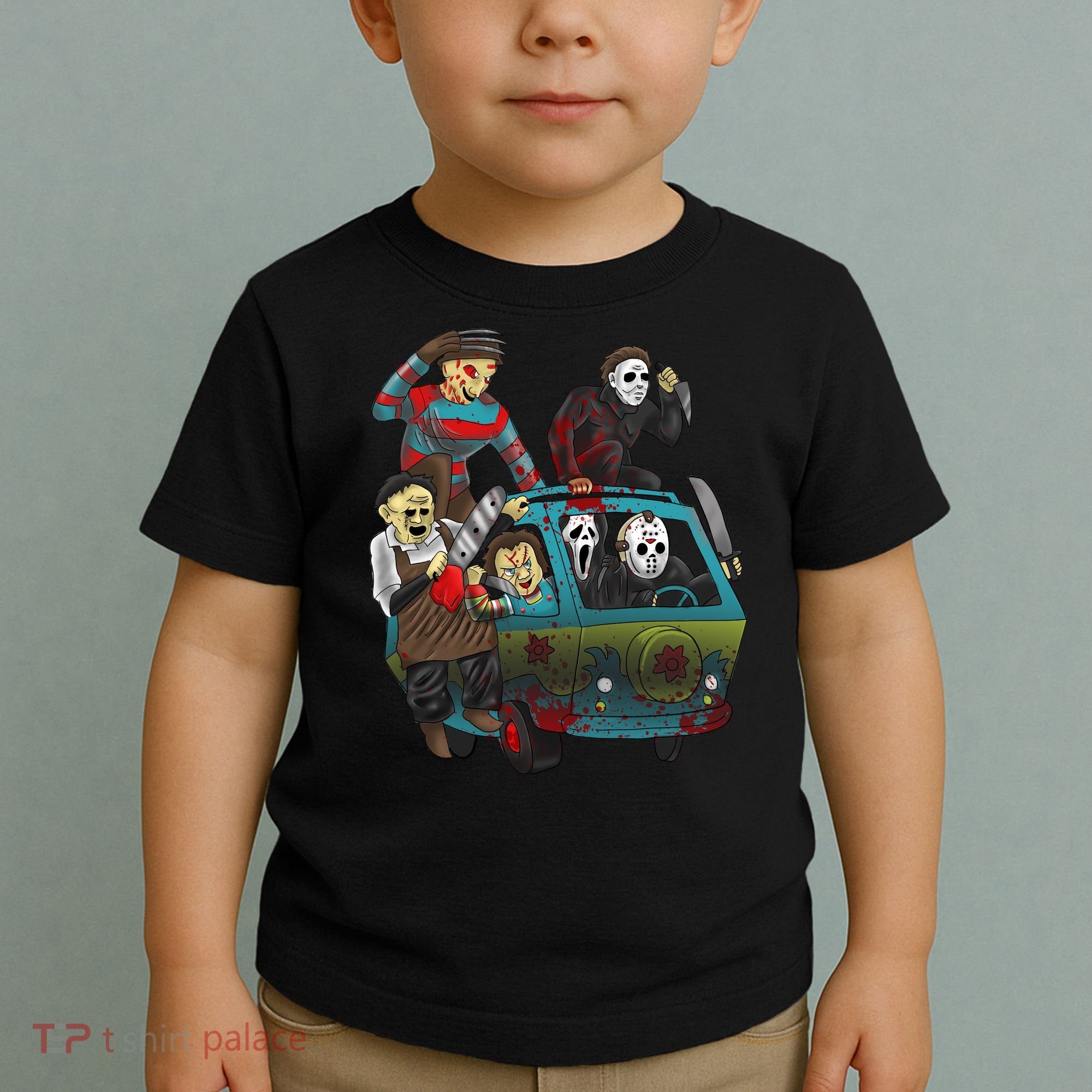 Scary Holocaust Machine Van Movie Characters Toddler T-Shirt