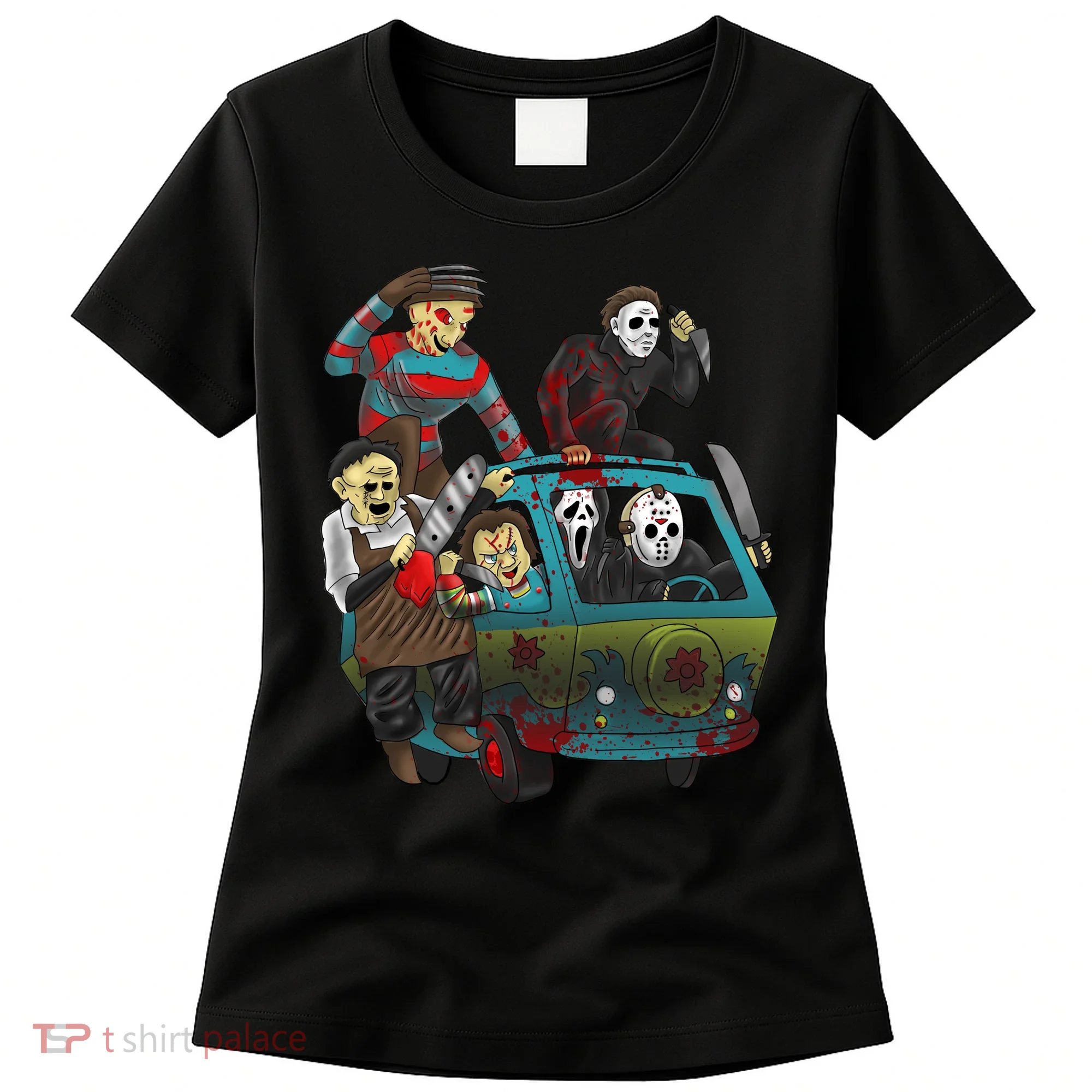 Scary Holocaust Machine Van Movie Characters Women's T-Shirt