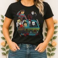 Scary Holocaust Machine Van Movie Characters Women's T-Shirt thumb 2