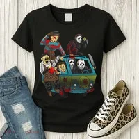 Scary Holocaust Machine Van Movie Characters Women's T-Shirt thumb 3