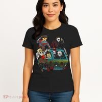 Scary Holocaust Machine Van Movie Characters Women's T-Shirt thumb 4