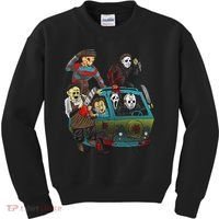 Scary Holocaust Machine Van Movie Characters Kids Sweatshirt thumb 0