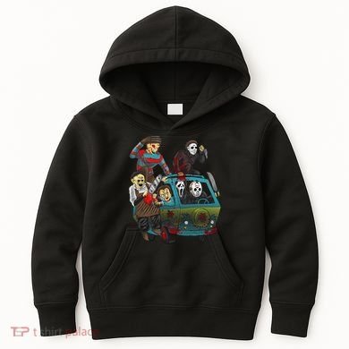 Scary Holocaust Machine Van Movie Characters Kids Hoodie
