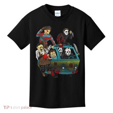 Scary Holocaust Machine Van Movie Characters Kids T-Shirt