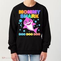 Scary Mommy Shark Doo Doo Doo Halloween Women's Sweatshirt thumb 0