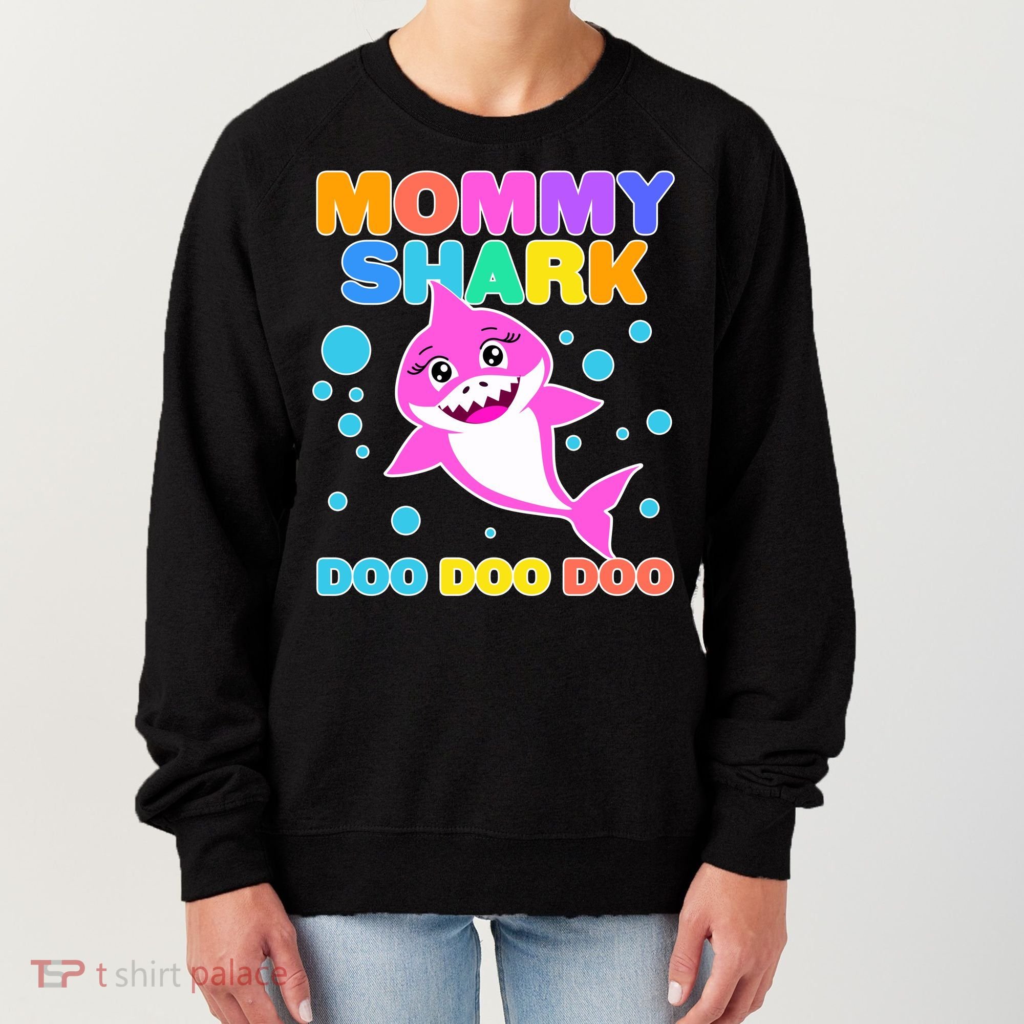 Scary Mommy Shark Doo Doo Doo Halloween Women's Sweatshirt