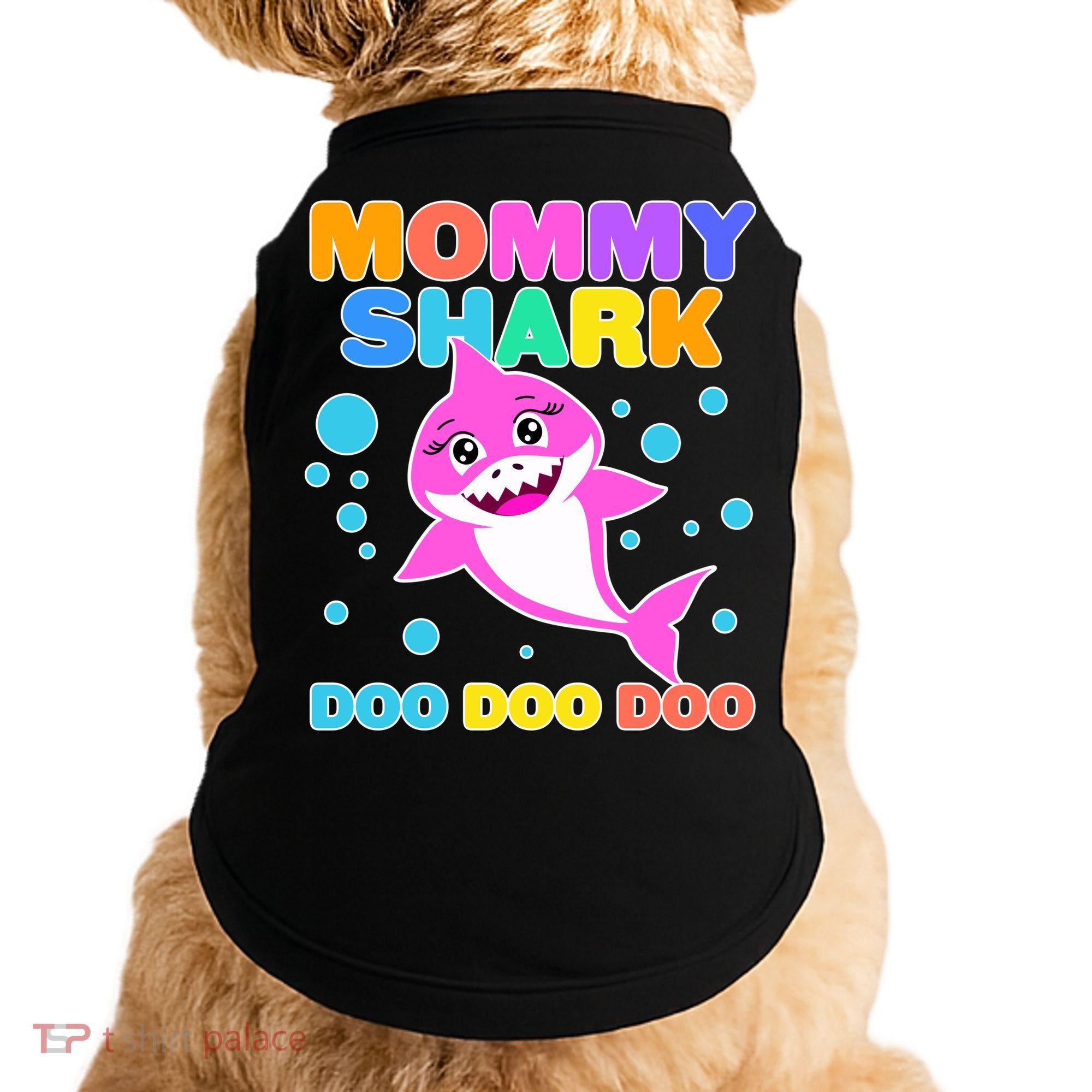 Scary Mommy Shark Doo Doo Doo Halloween Doggie Tank