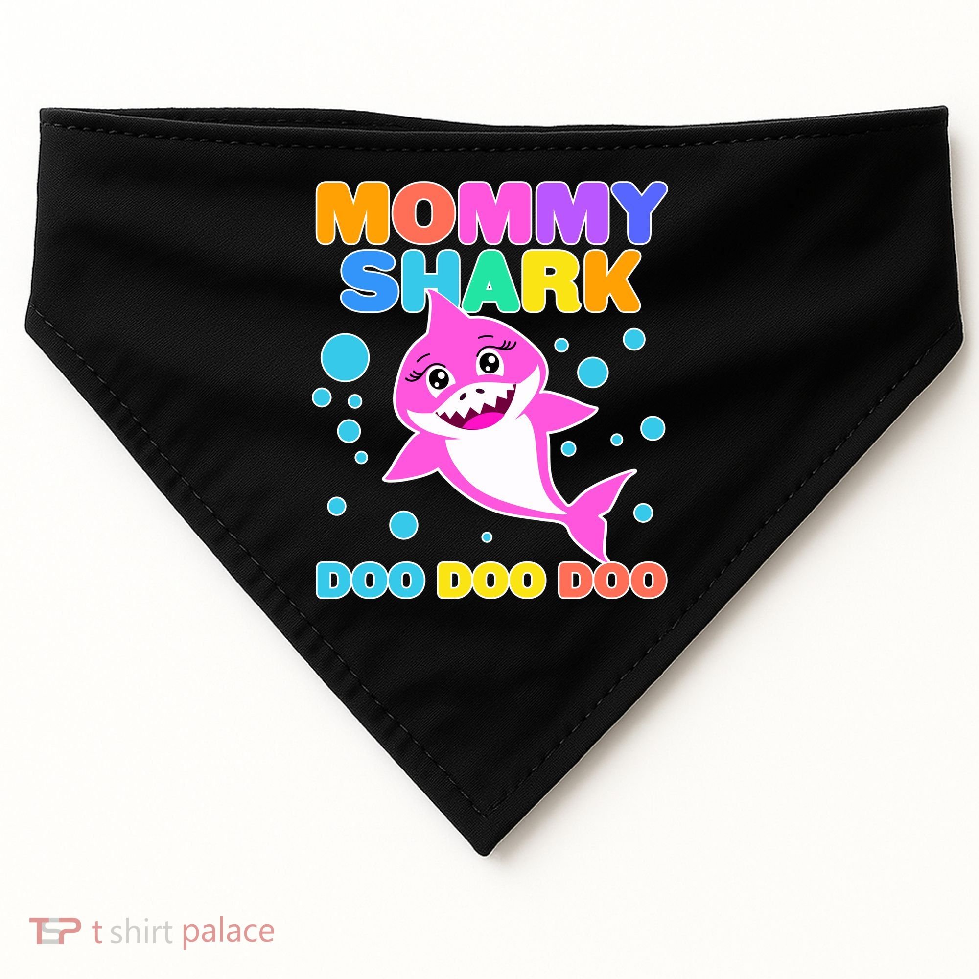 Scary Mommy Shark Doo Doo Doo Halloween USA-Made Doggie Bandana