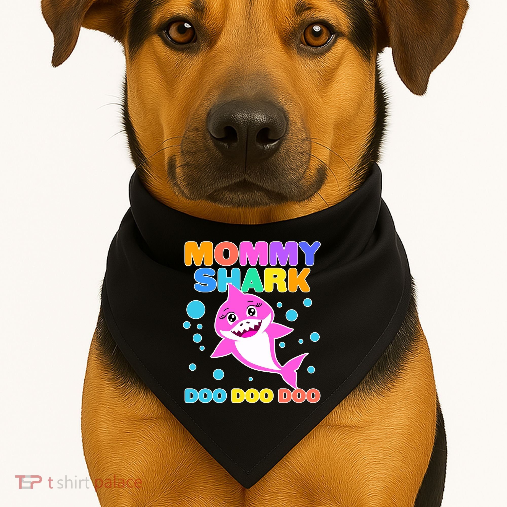 Scary Mommy Shark Doo Doo Doo Halloween USA-Made Doggie Bandana