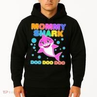 Scary Mommy Shark Doo Doo Doo Halloween Hoodie thumb 2