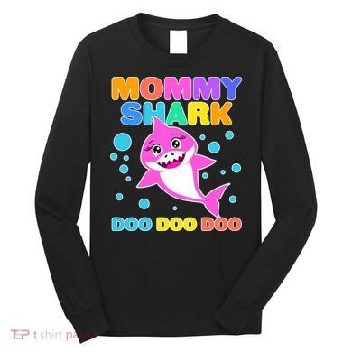 Scary Mommy Shark Doo Doo Doo Halloween Long Sleeve Shirt