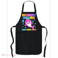 Scary Mommy Shark Doo Doo Doo Halloween Apron thumb 0