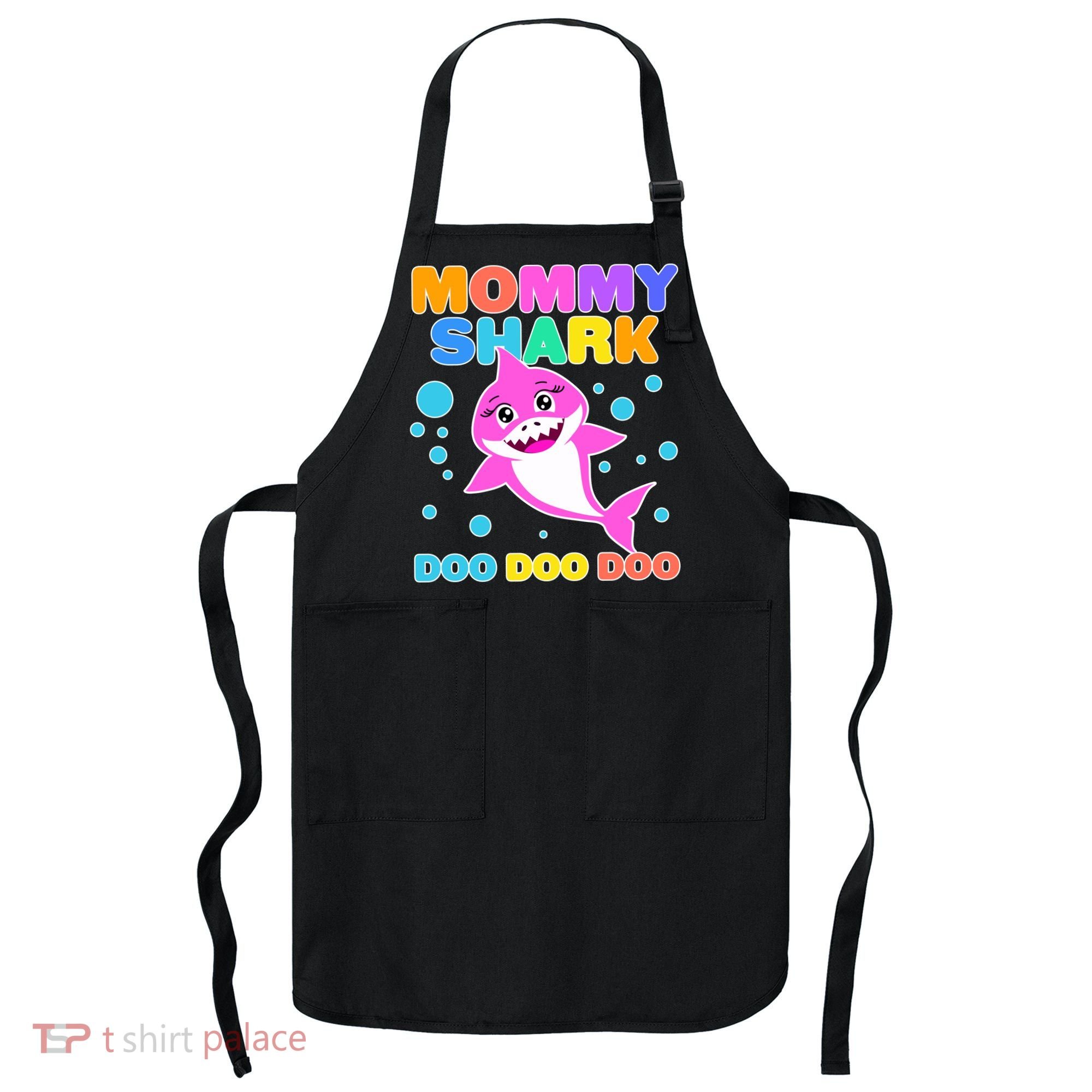 Scary Mommy Shark Doo Doo Doo Halloween Apron