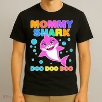 Scary Mommy Shark Doo Doo Doo Halloween T-Shirt thumb 3