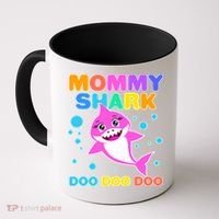 Scary Mommy Shark Doo Doo Doo Halloween Coffee Mug thumb 0