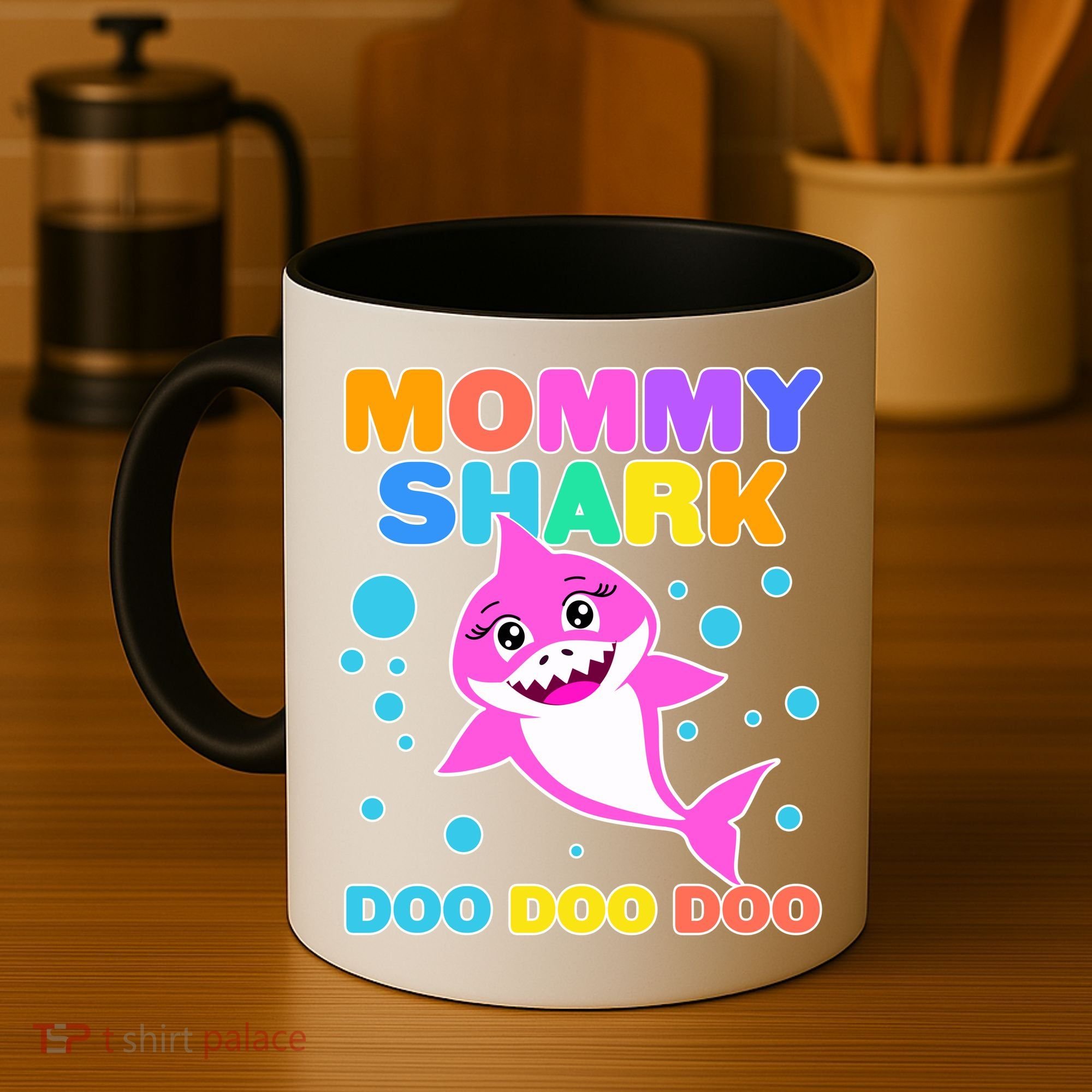 Scary Mommy Shark Doo Doo Doo Halloween Coffee Mug