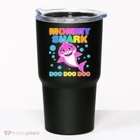 Scary Mommy Shark Doo Doo Doo Halloween Tumbler thumb 0