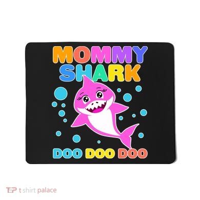 Scary Mommy Shark Doo Doo Doo Halloween Mousepad