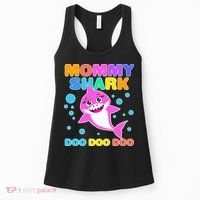 Scary Mommy Shark Doo Doo Doo Halloween Women's Tank Top thumb 0