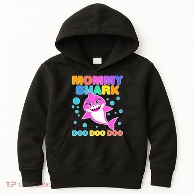 Scary Mommy Shark Doo Doo Doo Halloween Kids Hoodie