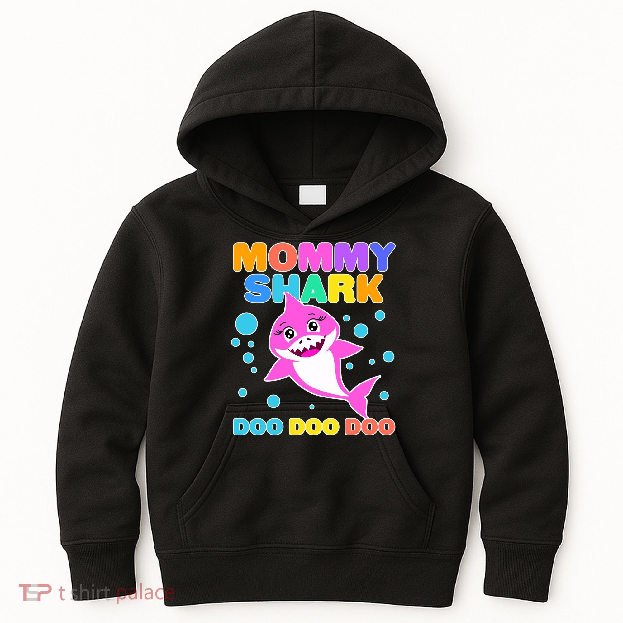 Scary Mommy Shark Doo Doo Doo Halloween Kids Hoodie