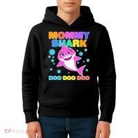 Scary Mommy Shark Doo Doo Doo Halloween Kids Hoodie thumb 4