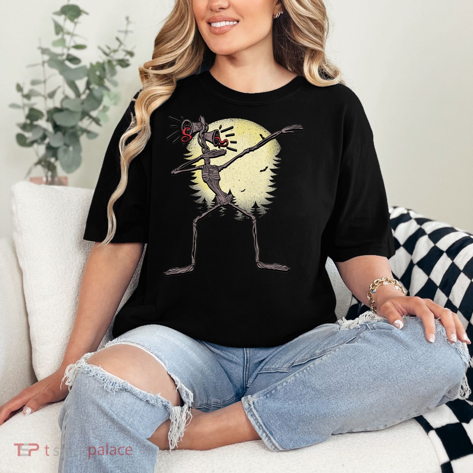 Scary Siren Head Monster Dabbing Comfort Colors T-Shirt