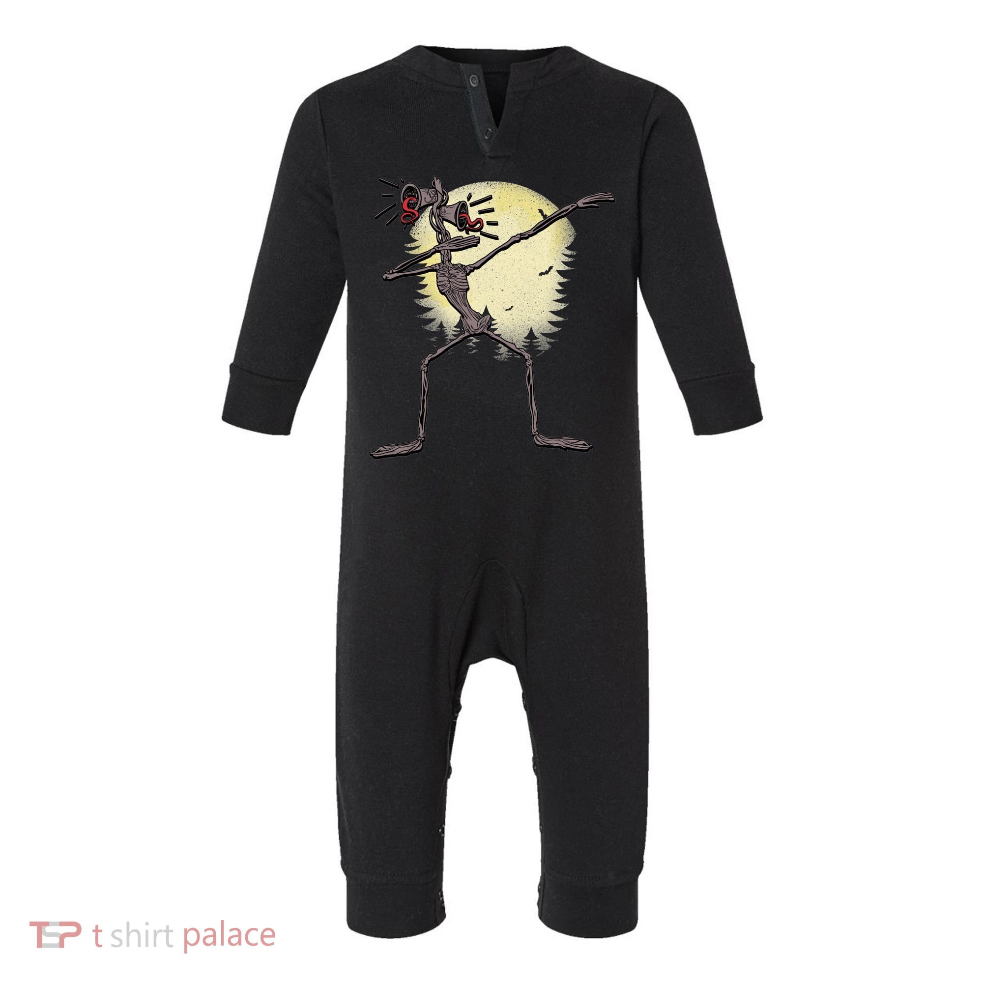 Scary Siren Head Monster Dabbing Infant Fleece One Piece