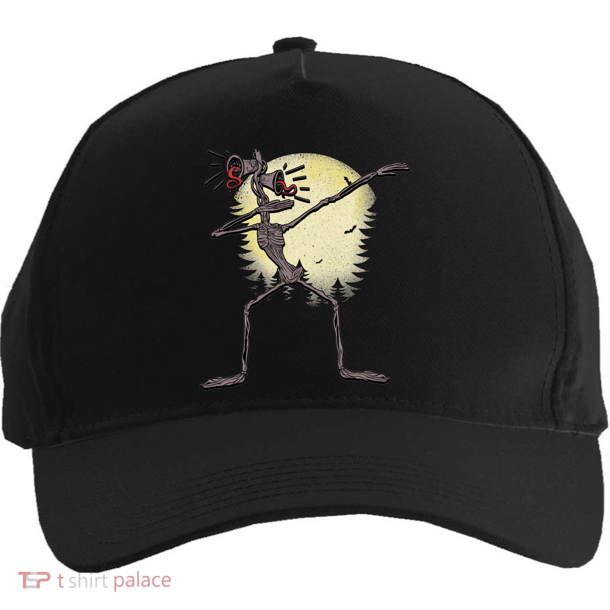 Scary Siren Head Monster Dabbing Five-Panel Snapback Cap