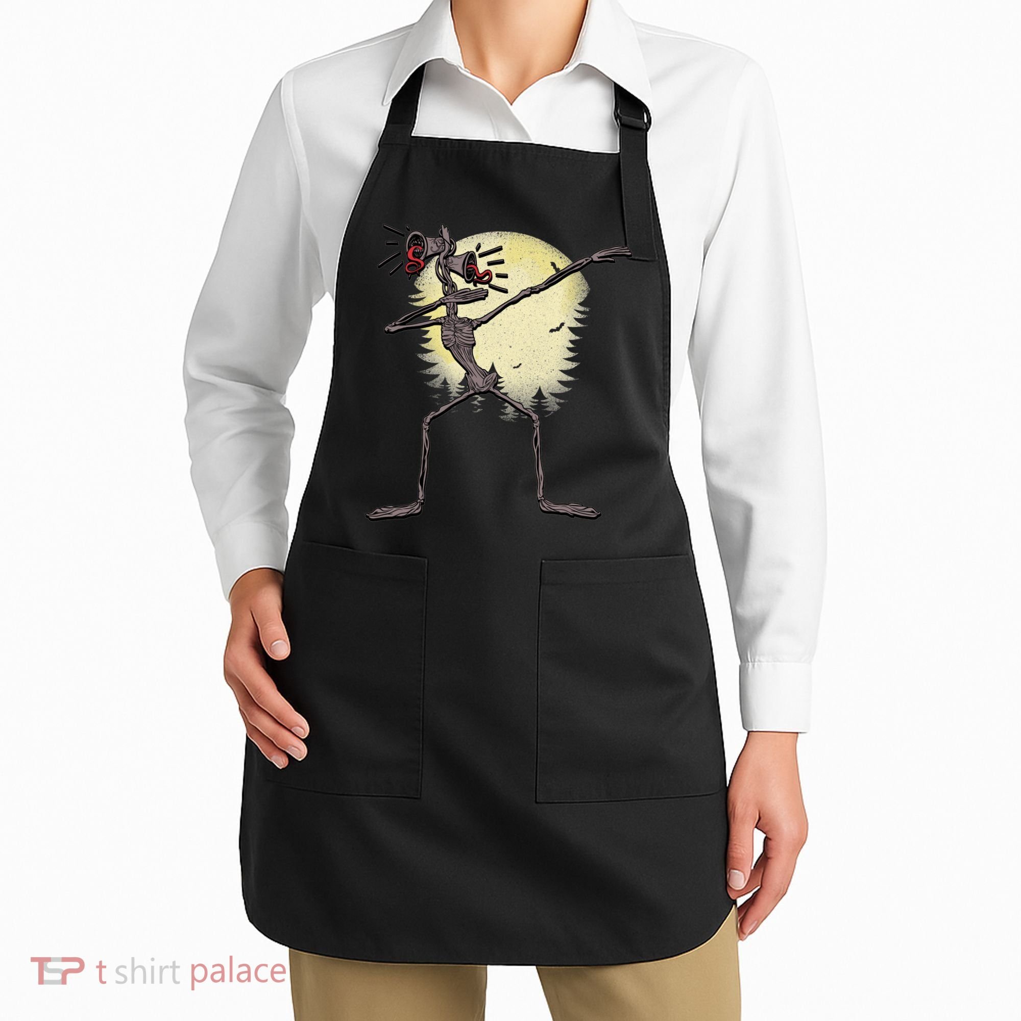 Scary Siren Head Monster Dabbing Apron