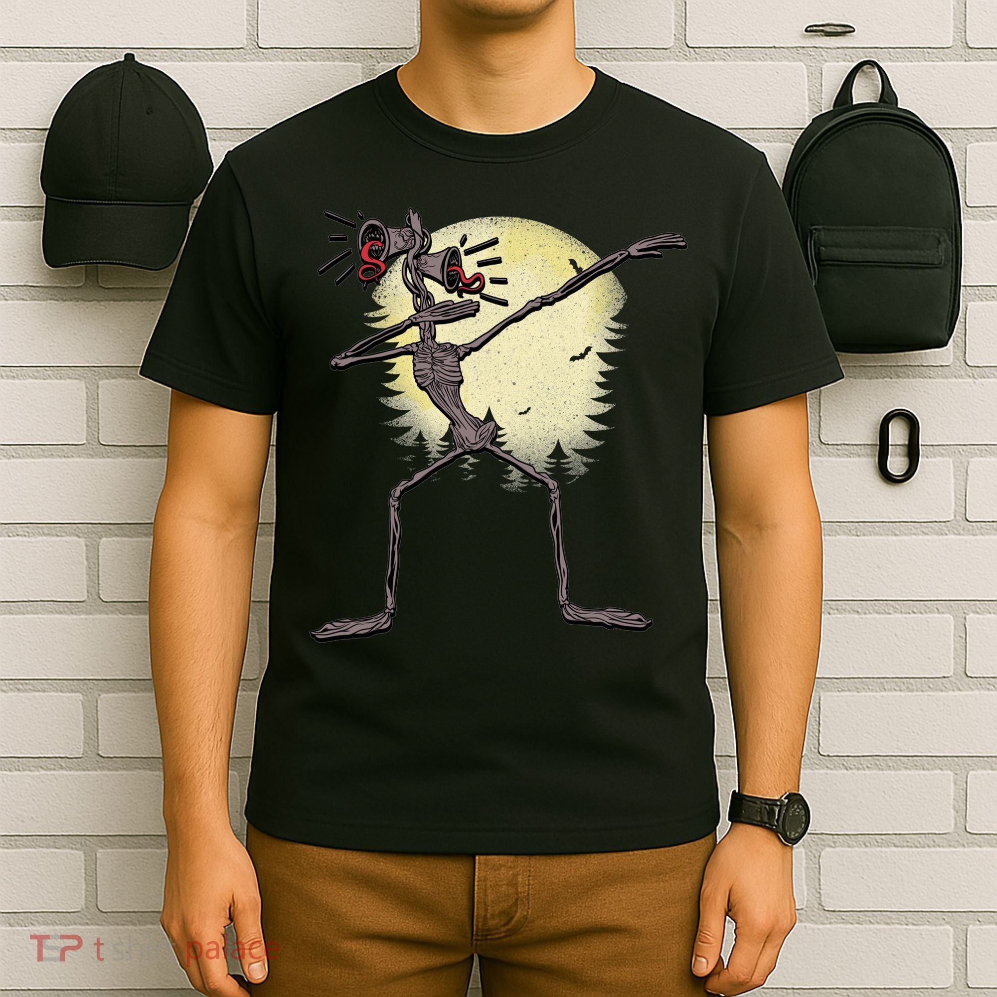 Scary Siren Head Monster Dabbing T-Shirt