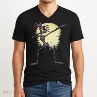 Scary Siren Head Monster Dabbing V-Neck T-Shirt thumb 2