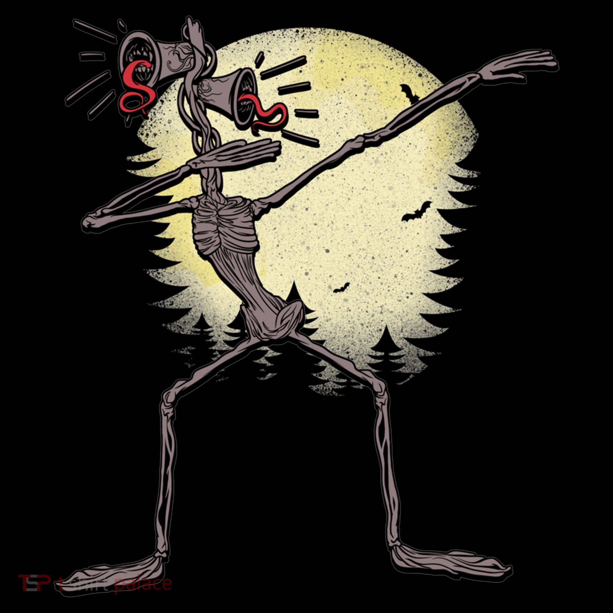 Scary Siren Head Monster Dabbing V-Neck T-Shirt
