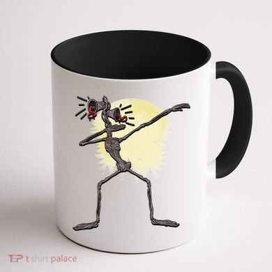 Scary Siren Head Monster Dabbing Coffee Mug back