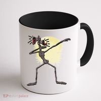 Scary Siren Head Monster Dabbing Coffee Mug thumb 1