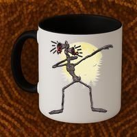 Scary Siren Head Monster Dabbing Coffee Mug thumb 2