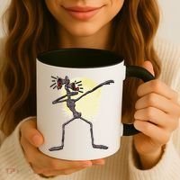 Scary Siren Head Monster Dabbing Coffee Mug thumb 3